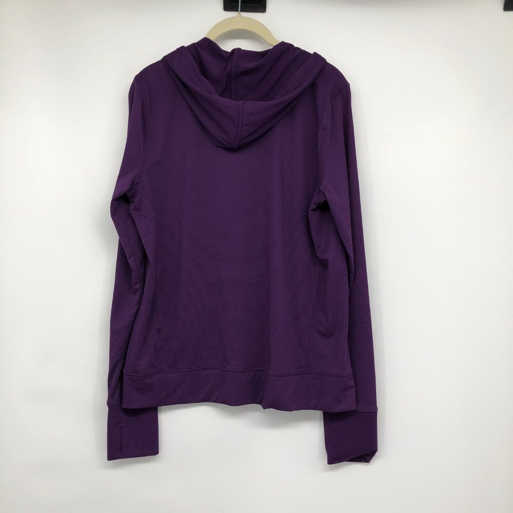 Hyba  Purple lightweight athletic zip hoodie size M - Picture 2 of 16